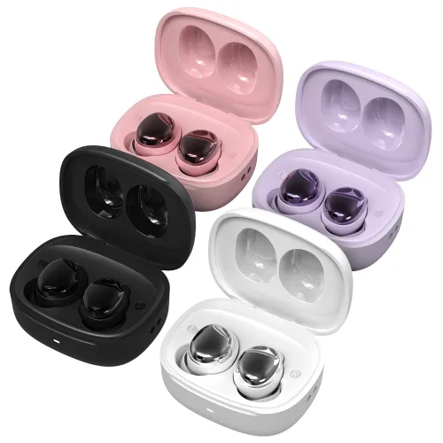 로랜텍 초미니 파스텔 커널형 버즈 무선 블루투스 이어폰, 핑크, RSM-R520