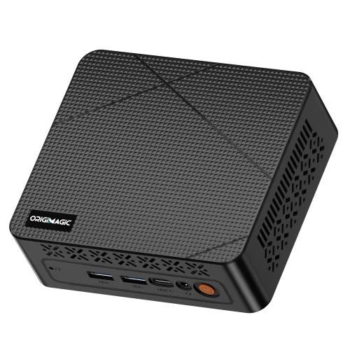 Origmagic 미니 PC C3 Core i3 5005U 미니 피씨 DDR3L M.2 SSD,듀얼 RJ45 LAN, C3, WIN11 Pro, 512GB, 8GB, 블랙