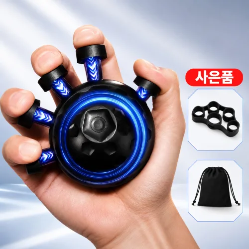온별담 손가락 악력기 무소음 전완근 운동기구 남성용, 1개, 블랙