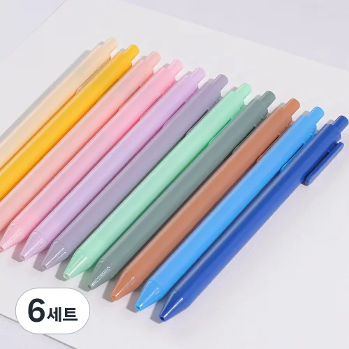 star starred 파스텔톤 바디 젤펜, 6세트, 11컬러 22개입