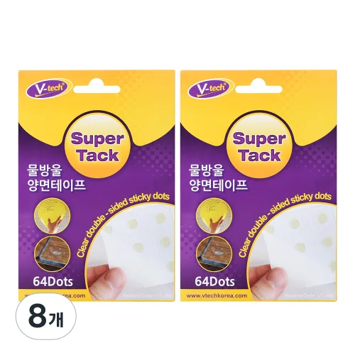 Vtech 물방울 양면 테이프, 8개