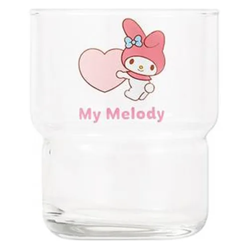 데이니즈 산리오 스택 유리컵 270ml, 마이멜로디, 1개