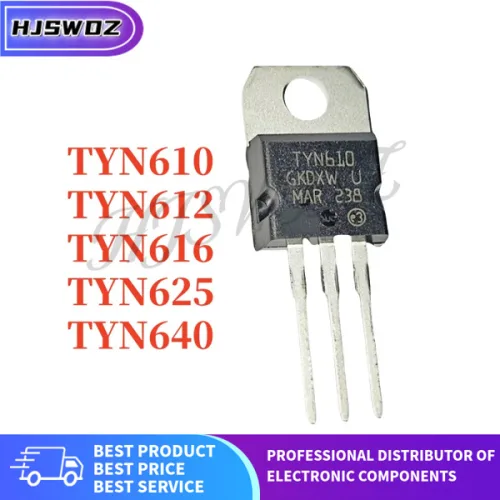 10PCS TYN610 TYN612 TYN616 TYN625 TYN640 TO-220 단방향 SCR 사이리스터 재고 있음