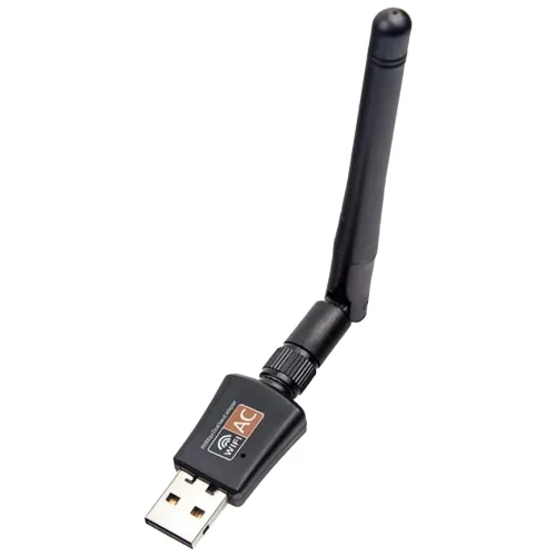 600Mbps 듀얼밴드 USB 무선 랜카드 안테나형 2.4GHz/5.8GHz PC용 WiFi 수신/송신기 플러그앤플레이, 1개, wifi6