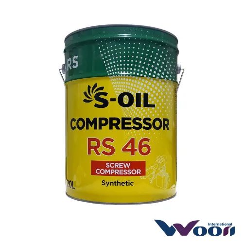 에스오일 COMPRESSOR RS 46 20L 장수명 로터리 스크류 콤프레샤오일 (ISO 46), 1개, 콤프레셔오일 RS46
