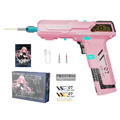 [본사공식] MECHTRON 멕트론 사이버펑크 전동드라이버드릴 TL-G007S(LITE) 체리블러썸 핑크 (LR), 1세트