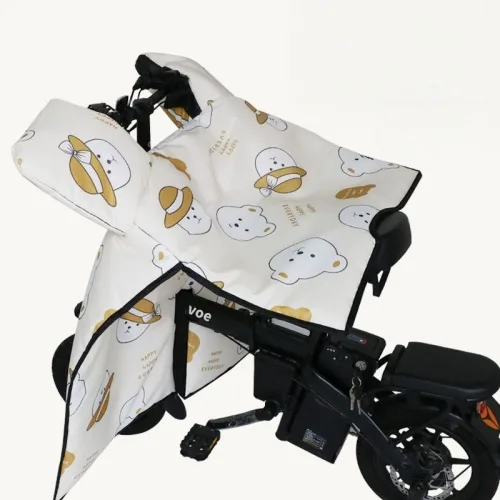Tavoe전기 자전거 바람막이 접이식 전기차 방풍 커버 고밀도 방수 방풍 가볍고 접이식 겨울 필수 보온 필수품T258-023