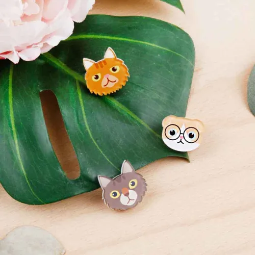 디자인아지트 [기성]캐릭터뱃지 냥냥이, 냥냥이09, 1개