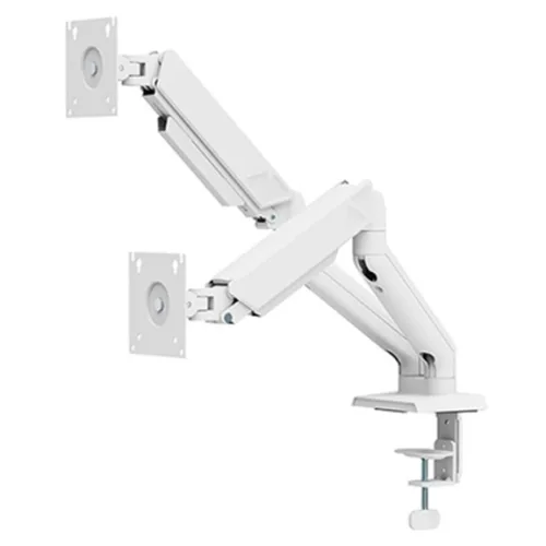엔산마운트 듀얼 책상 모니터암 N124V 81cm, 1개, 올화이트