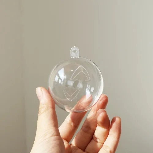 투명 아크릴 볼 플라스틱 캡슐 장식 DIY 소품, 4개, 4cm