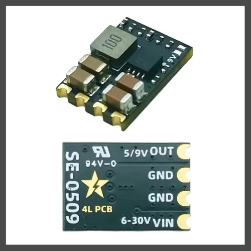Micro BEC 전원 모듈 5V 9V DC-DC 스텝다운 레귤레이터 SE-0509, 1개, SE-0509