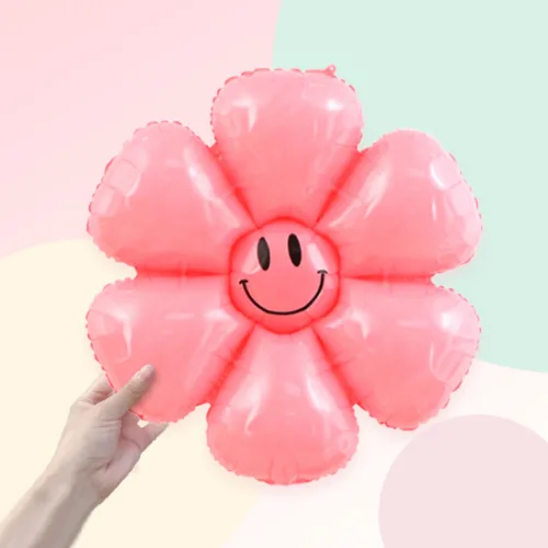 [파티지] 벚꽃잎 벚꽃풍선 모음 / 벚꽃가랜드 꽃 벚꽃스티커 조화 마카롱, SP_03_마카롱 꽃_중형 풍선_핑크