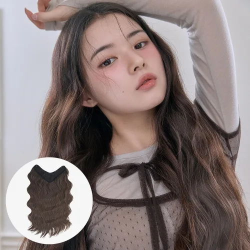 핑크에이지 라이트반가발) 올리비아펌 아일라 (65cm), 1개, CB2#트러플 브라운