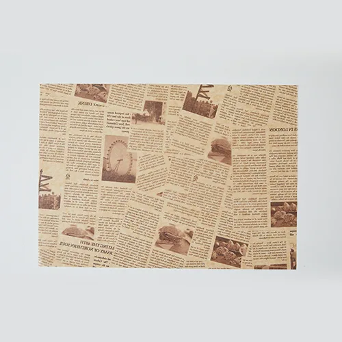 [소량] 유산지-1호(브라운/초코뉴스페이퍼), 250매, 250개
