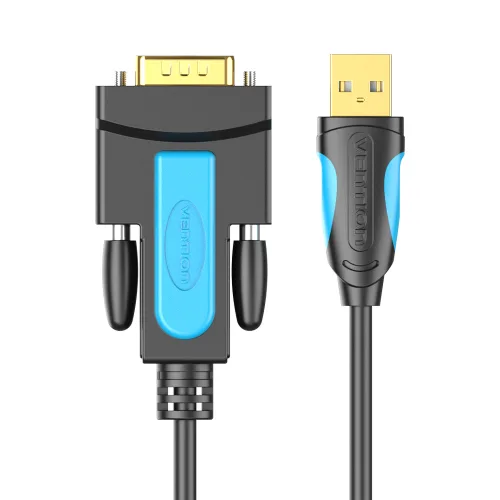 벤션 USB2.0 to RS232 시리얼 변환 컨버터 케이블, 2m, 1개