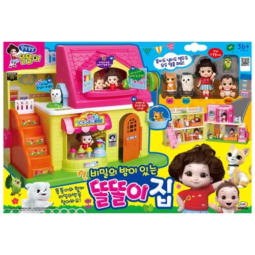 똘똘이 비밀의 방이 있는 인형집, 혼합 색상, 1개