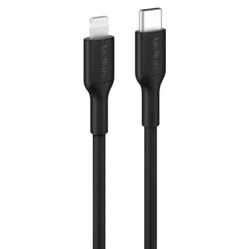벨킨 USB-C to 라이트닝 MFi 케이블 CAA021fq1MBK, 블랙, 1개, 1m