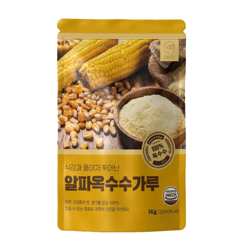 안심곳간 알파옥수수가루, 1개, 1kg