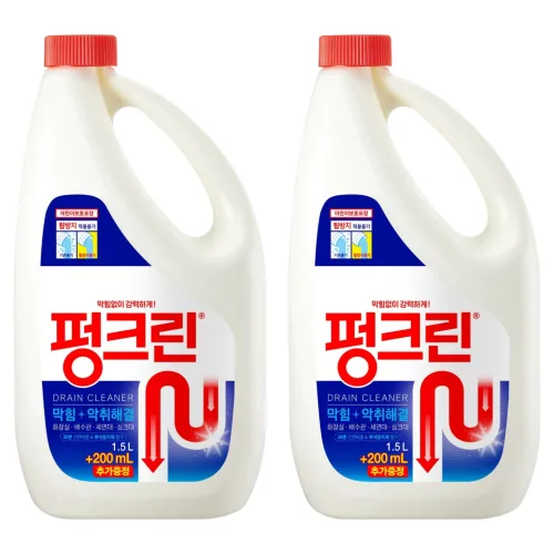 펑크린 배수구세정제, 1.7L, 2개