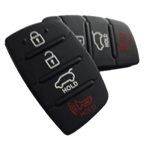 디자인팜 차키 폴딩키 자동차키 [4버튼] 고무 버튼 1+1 호환용품 2개 수리 교체, (1+1)폴딩키 고무버튼 (4버튼)