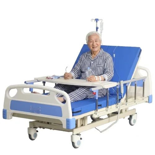 라이프헬퍼 병원침대 환자용침대 전동 3모터 리모컨 매트리스 식판 포함 LH-BED1 179kg 총무게 병원 가정용 요양원 요양병원 베드 낙상방지 모션베드 의료용 환자침대 대여 아님, 1개