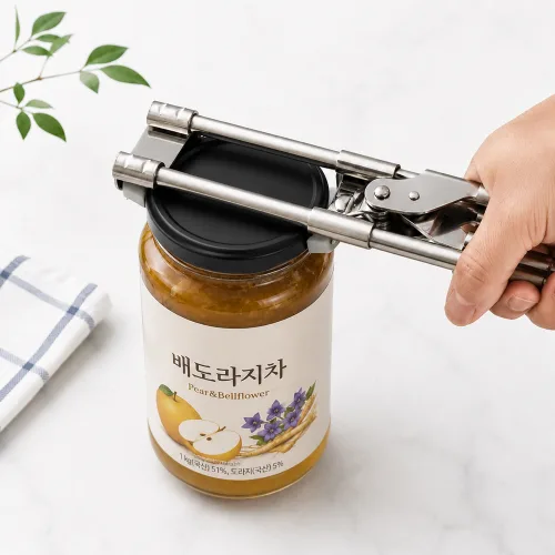 루움 손쉬운사용 간편오픈 스테인리스 병 오프너, 1개, 실버