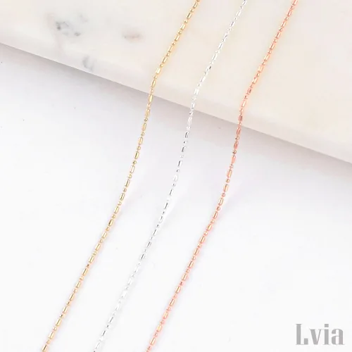 반짝이는 커팅 믹스 볼체인 네일 아트 체인 30cm, 1개