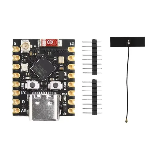 ESP32 C3 Super Mini 외장 안테나 타입, 2개, ESP32-C3(핀헤더 미납땜)