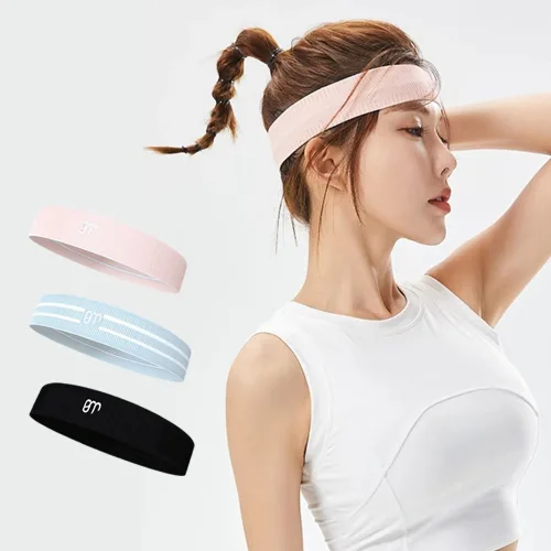 스포츠 헤어밴드 땀흡수 빠른건조 고탄력 미끄럼방지, 1개, 블랙