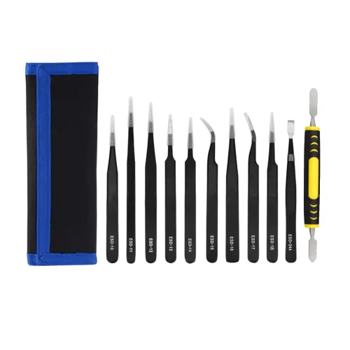 [데스크랩] 다용도 정밀 핀셋세트, 1개, 10pcs