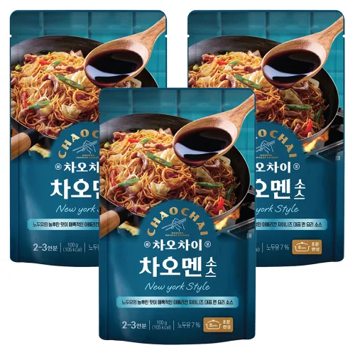 차오차이 차오멘 소스, 100g, 3개