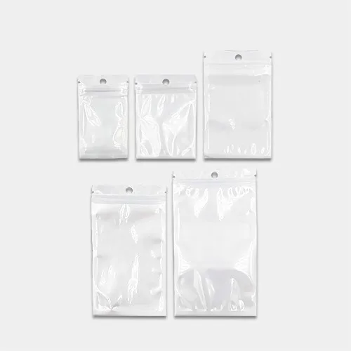 고급 OPP 지퍼백 포장지 헤다봉투 100매 반투명 펀칭고리 편리한 지퍼락, 1개, 100개입