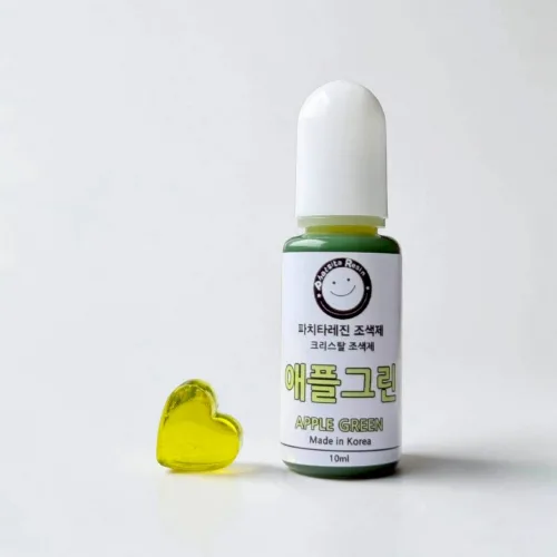 [자체제작] 10ml 15컬러 크리스탈 조색제 UV/크리스탈레진 겸용 PP, 1개, 10.애플그린