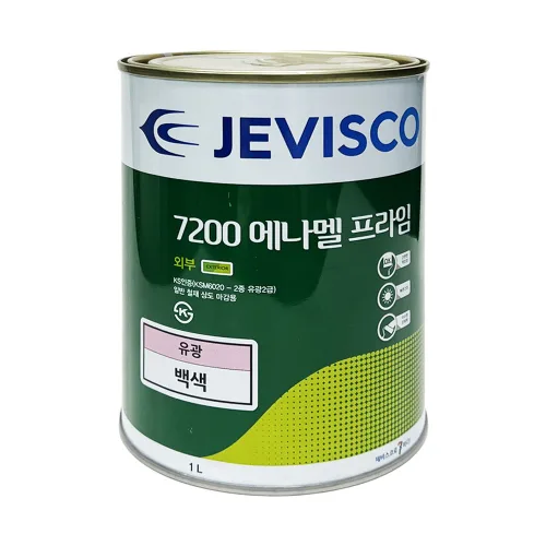 [제비스코] KCI7200 에나멜 1L, 무광백색, 1개, 1L