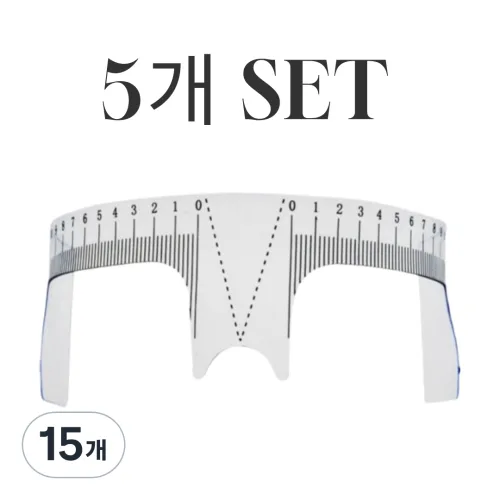 김시스터 반영구 눈썹디자인자 곡선자, 15개, V자형