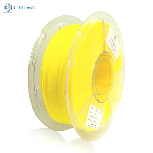 고품질 국산 PLA+ 필라멘트 1kg/1.75mm 3D프린터,펜 재료 뱀부랩호환, 형광옐로우, 단일상품