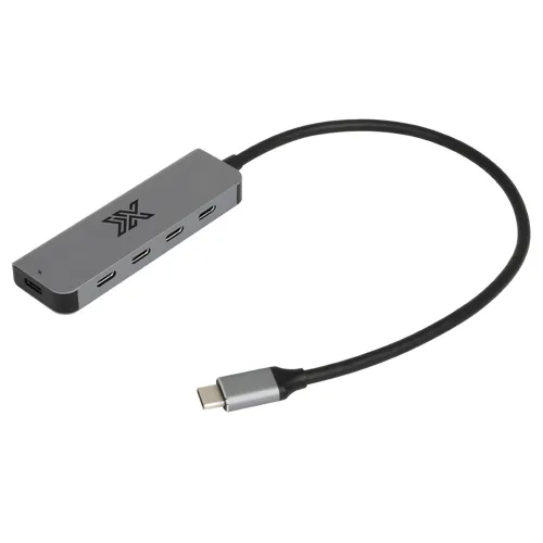 아이엑스 5in1 C to C타입 USB 3.1 Gen2 10G PD 100W 멀티 허브 아이엑스-U31HC5, 다크그레이, 1개