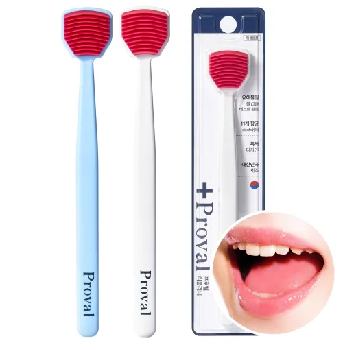 프로벨 0.01mm 11중 스크래퍼 혀클리너 (국내생산/백태 구취케어) + 프로벨본사보증서, 2개, 15g