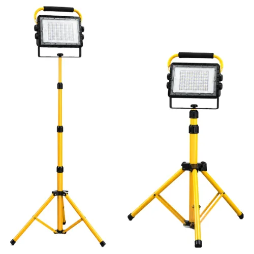 담스플러스 150W 충전식 LED 투광기 스탠드 세트 작업등 캠핑 현장 야간조명