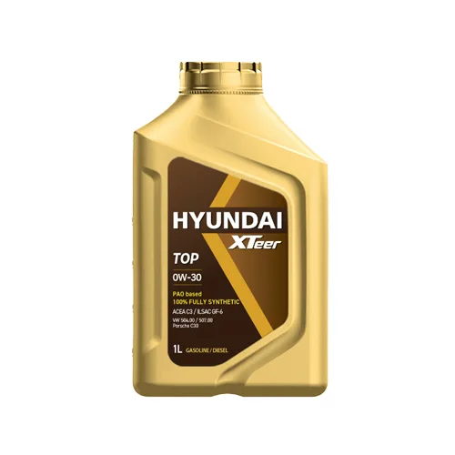 엑스티어 TOP PAO 0W-30 1리터 100% 합성엔진오일, 1개, 0W-30, 1L