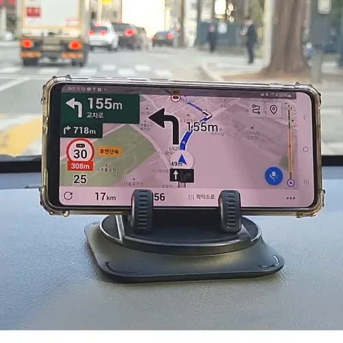메디플러스 차량용 대쉬보드 휴대폰거치대 탈부착식 스마트폰 거치대 360도 회전식 SP-3, 네츄럴블랙, 1개