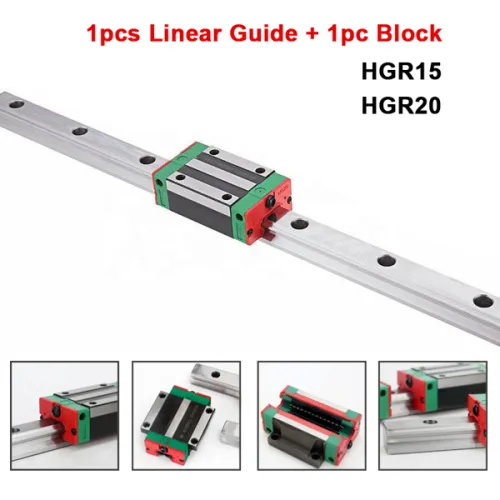 HGR15 HGR20 15mm 20mm 사각형 리니어 가이드 레일 200mm1500mm HGH15CA HGW15CC HGH20CA HGW20CC 캐리지 블록 포함 CNC 라우터용