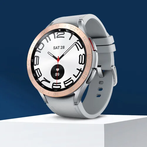 타임스토리 갤럭시워치6 호환 베젤링 프리미엄 클래식 47mm 43mm 44mm 40mm, A-3 로즈골드