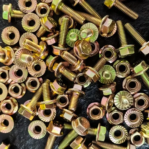 100pcs 8.8 등급 M6 플랜지 볼트 너트 조합, 10mm12mm16mm20mm25mm 길이. 자동차 정비, 수동 DIY