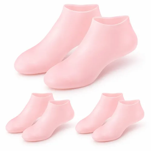 굿즈라이프 실리콘 보습 양말 발각질 뒤꿈치 풋케어, 55g, 3개, 2개입