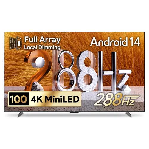 더함 CHiQ 4K UHD QD Mini LED 288Hz 돌비 AI 구글 5.0 스마트 TV, 254cm(100인치), UA101MINILED M10T, 스탠드형, 방문설치