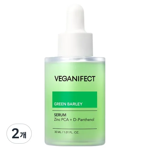 비건이펙트 청보리 징크 세럼, 30ml, 2개