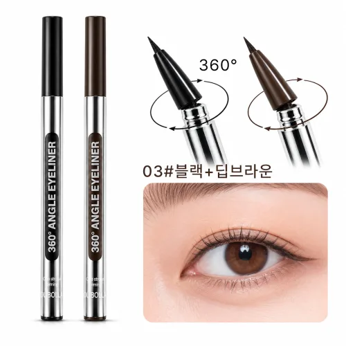 FASEN 아이라이너 워터프루프 아이라이너 펜슬 심플 번짐없는 아이라이너 붓펜 0.85g