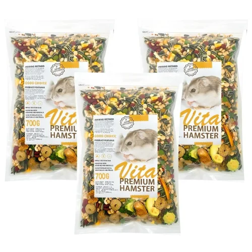 비타프리미엄 햄스터사료, 3개, 650g