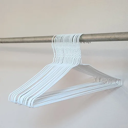3.3mm 세탁소옷걸이 굵은 pvc 코팅 철사 옷걸이